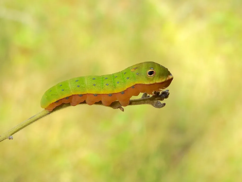 Palamedes swallowtail caterpillar